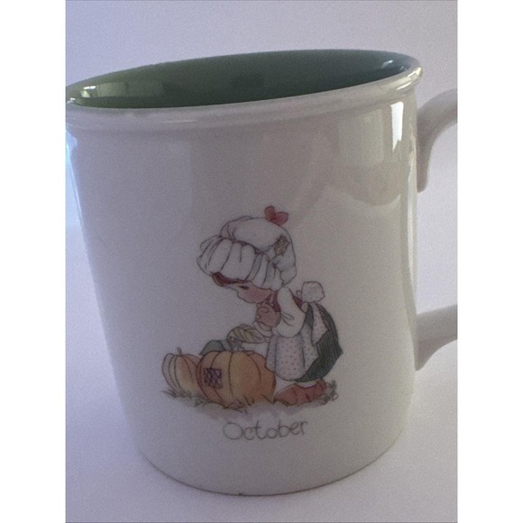 Vintage 1987 Enesco Precious Moments "October" Medium Coffee Mug - Picture 4 of 5